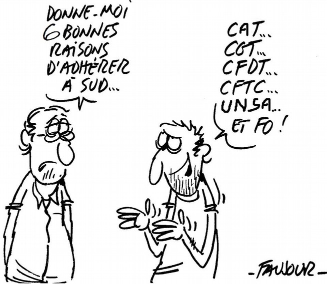 Adhérer à SUD selon Faujour