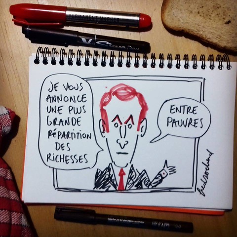 Annonce présidentielle - Répartition des richesses entre pauvres