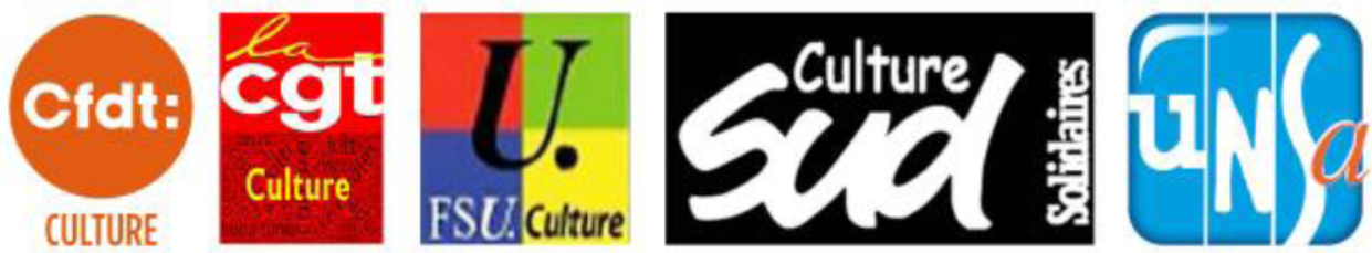 Logos de l'intersyndicale musées